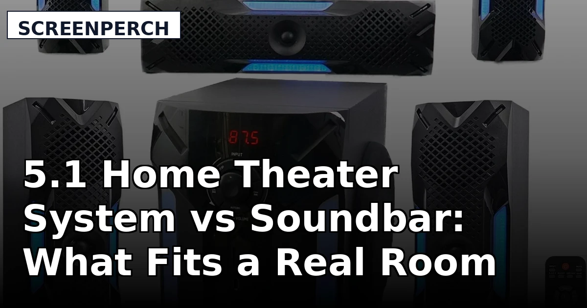 5.1 Home Theater System vs Soundbar: What Fits a Real Room