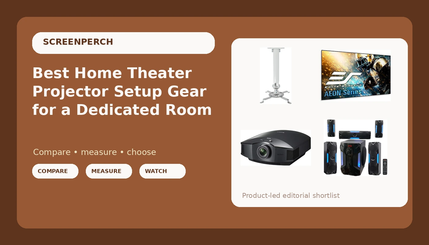 Best Home Theater Projector Setup Gear for a Dedicated Room