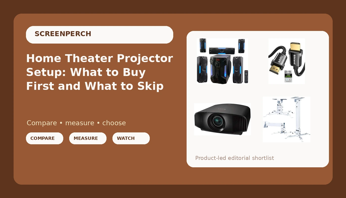 Home Theater Projector Setup: What to Buy First and What to Skip