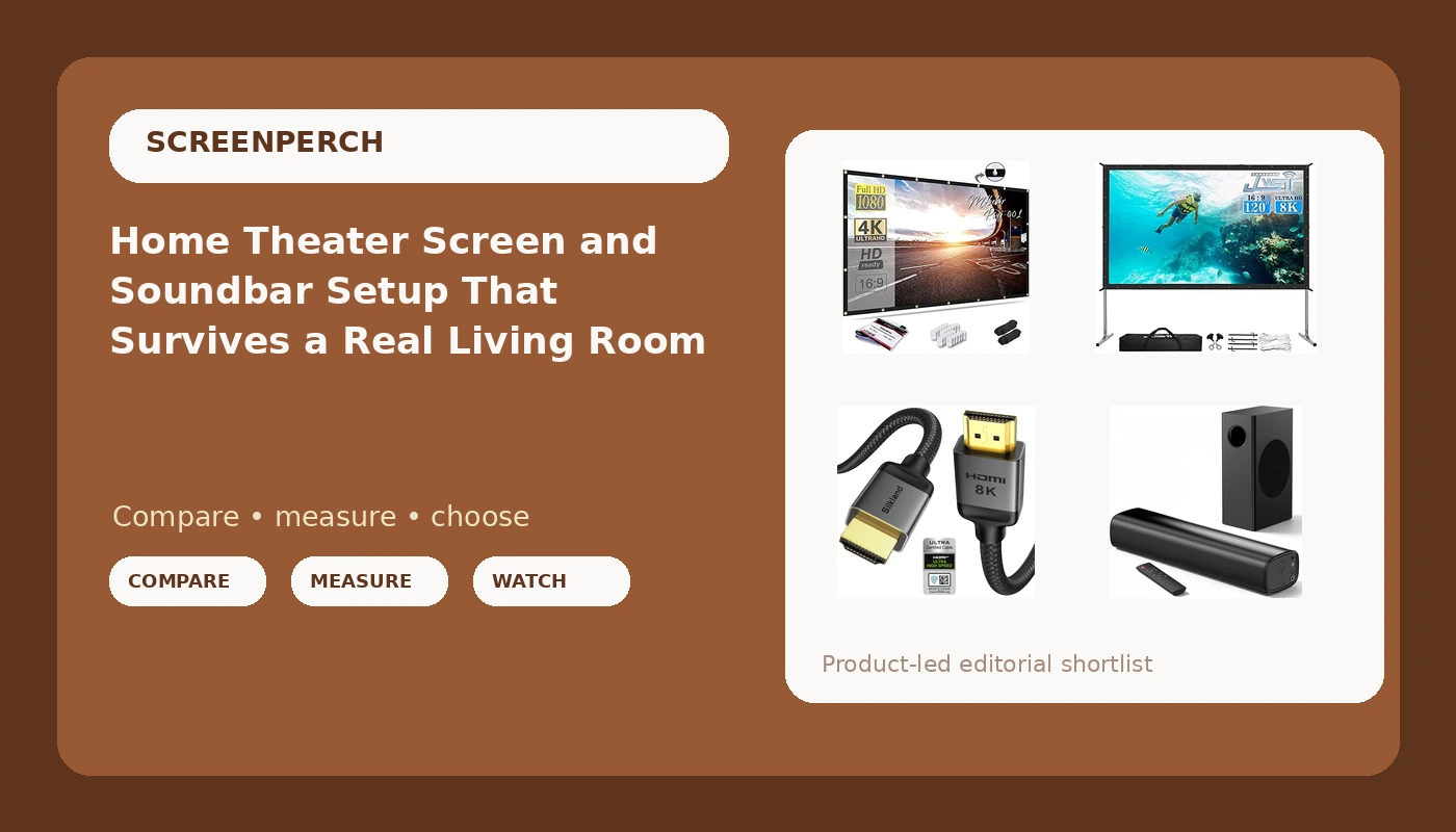 Home Theater Screen and Soundbar Setup That Survives a Real Living Room