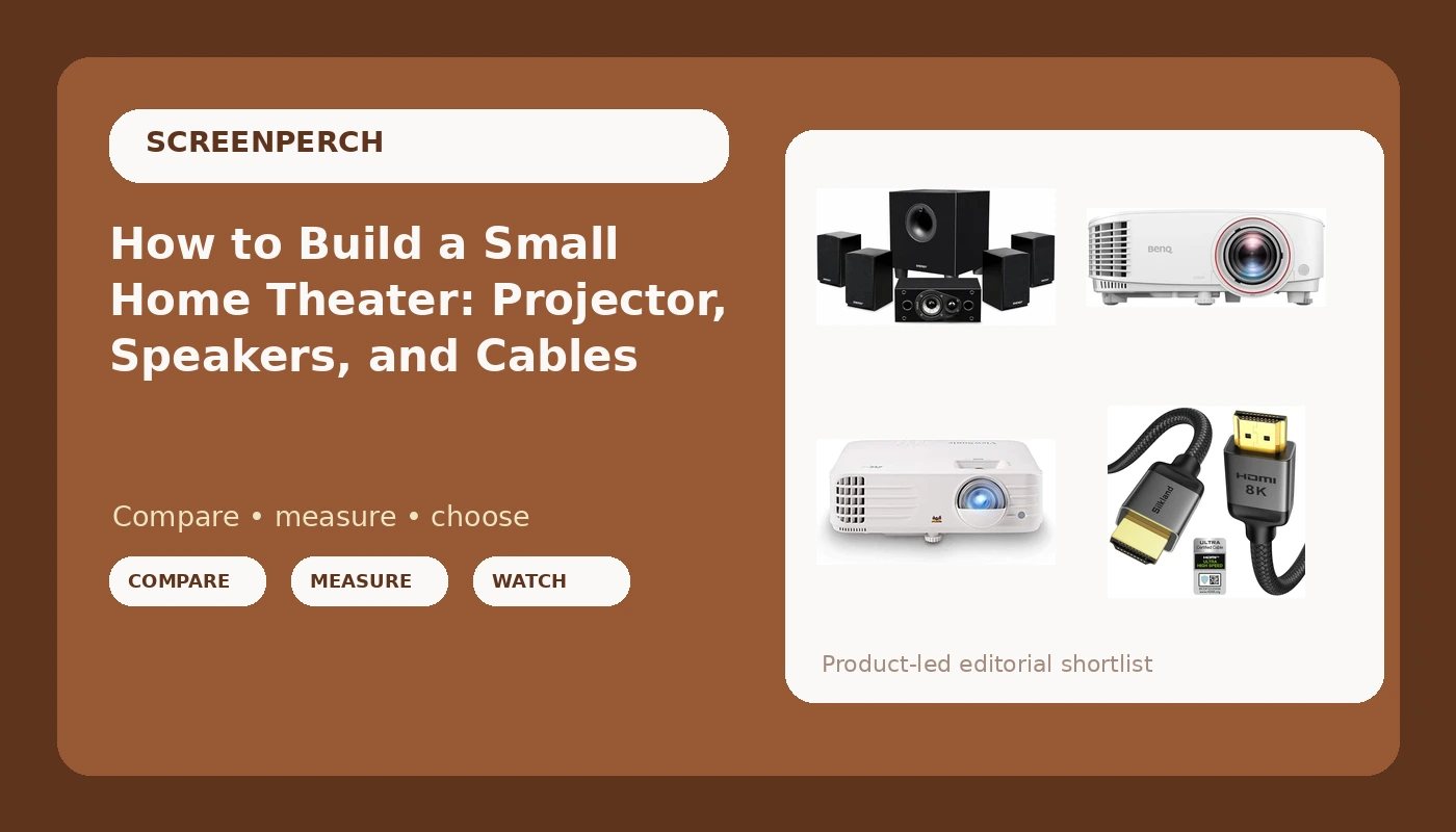 How to Build a Small Home Theater: Projector, Speakers, and Cables