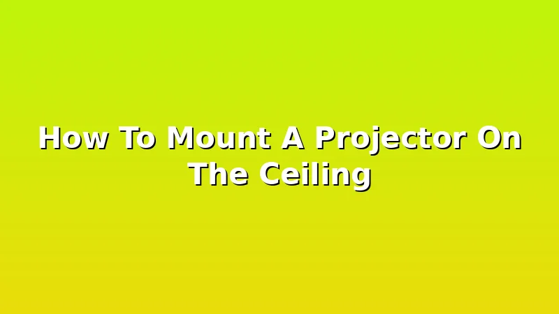 How To Mount A Projector On The Ceiling - ScreenPerch review with measurements and honest opinion