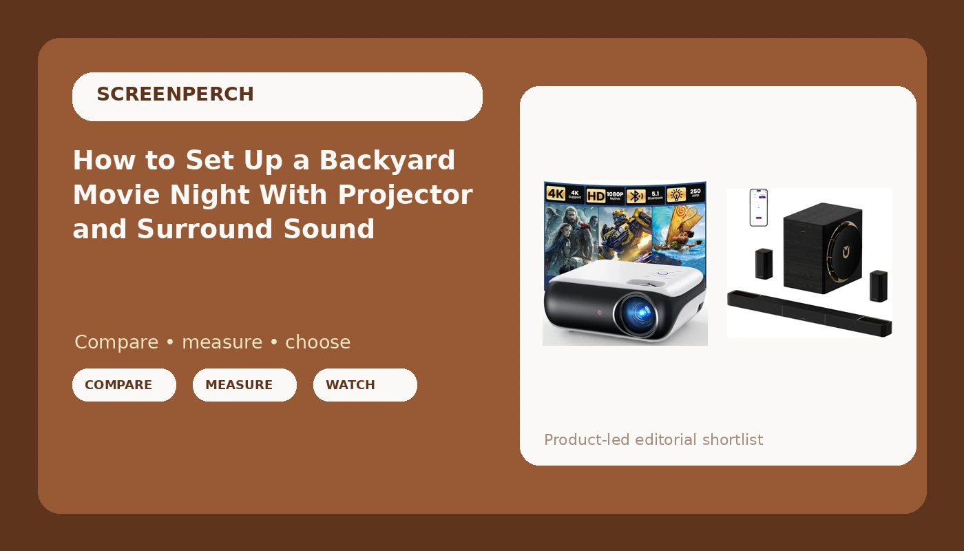 How to Set Up a Backyard Movie Night With Projector and Surround Sound