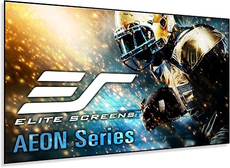 Elite Screens Aeon Series, 110-inch 16:9, 8K / 4K Ultra HD Home Theater Fixed Frame EDGE FREE Projector Screen, CineWhite UHD-B Front Projection Screen, AR110WH2