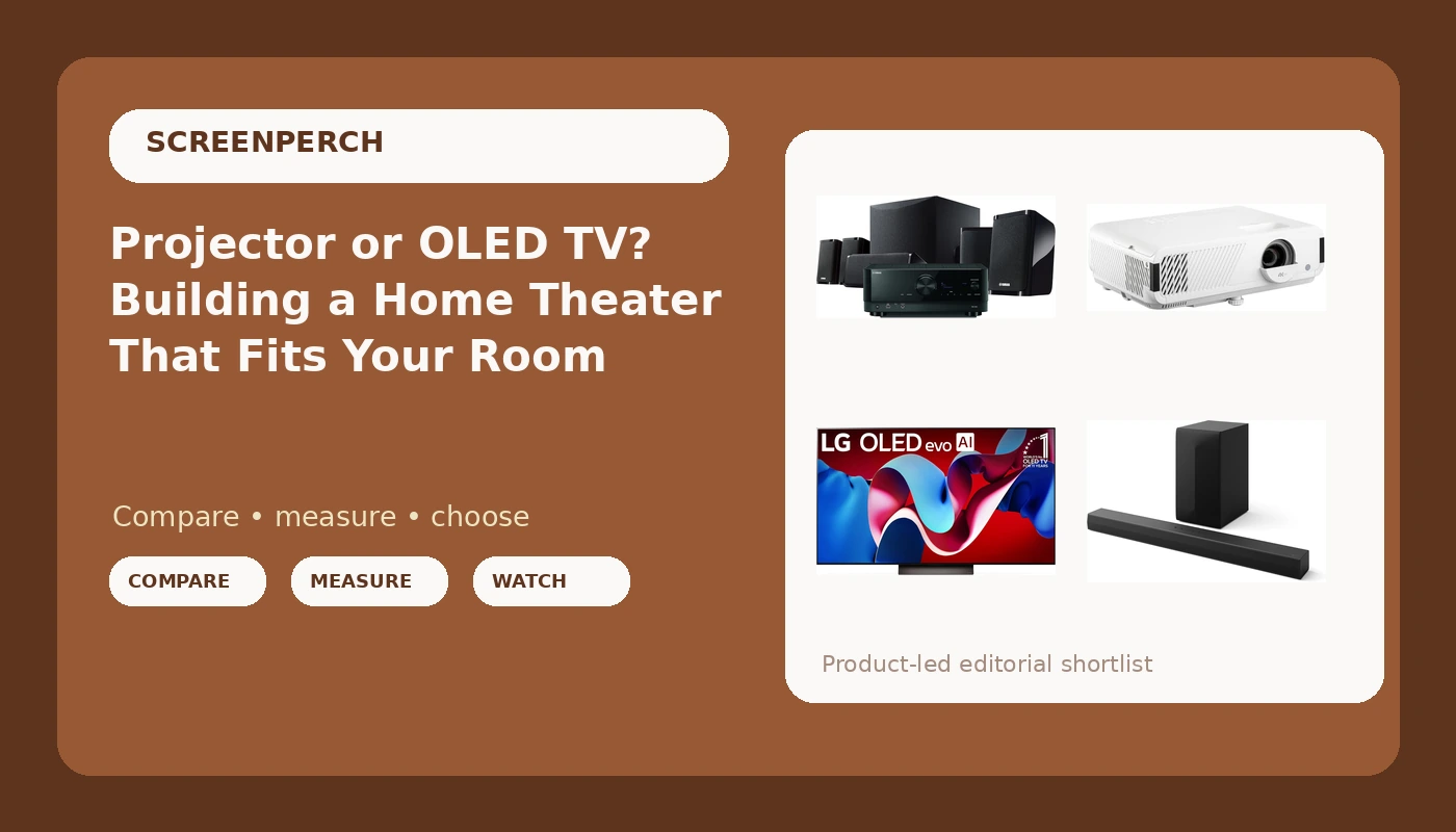 Projector or OLED TV? Building a Home Theater That Fits Your Room