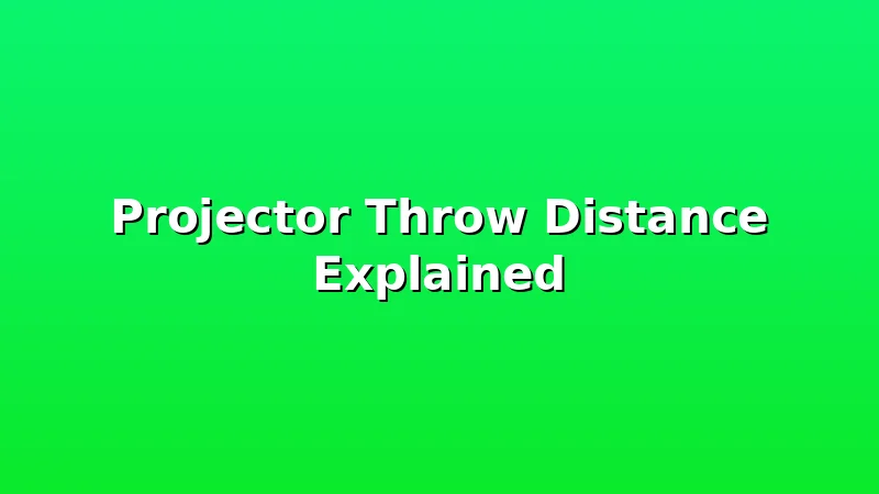 Projector Throw Distance Explained - ScreenPerch review with measurements and honest opinion
